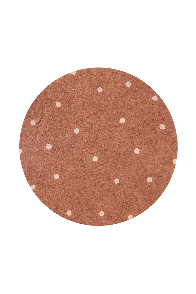 Round Dot Chestnut