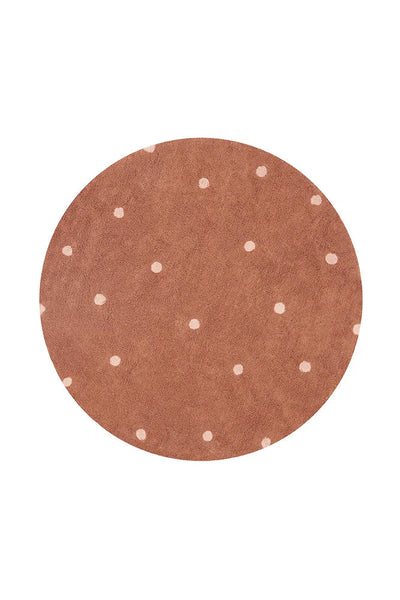 Round Dot Chestnut